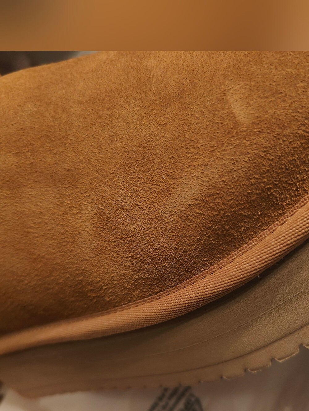 NEW - Koolaburra By UGG Chestnut Suede Shearling-Lined Platform Mule - Size 8 - Picture 4 of 4